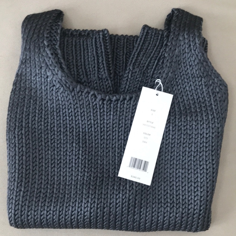 Vince Crop Sleeveless Silk Knitted Tank - Picture 5 of 8